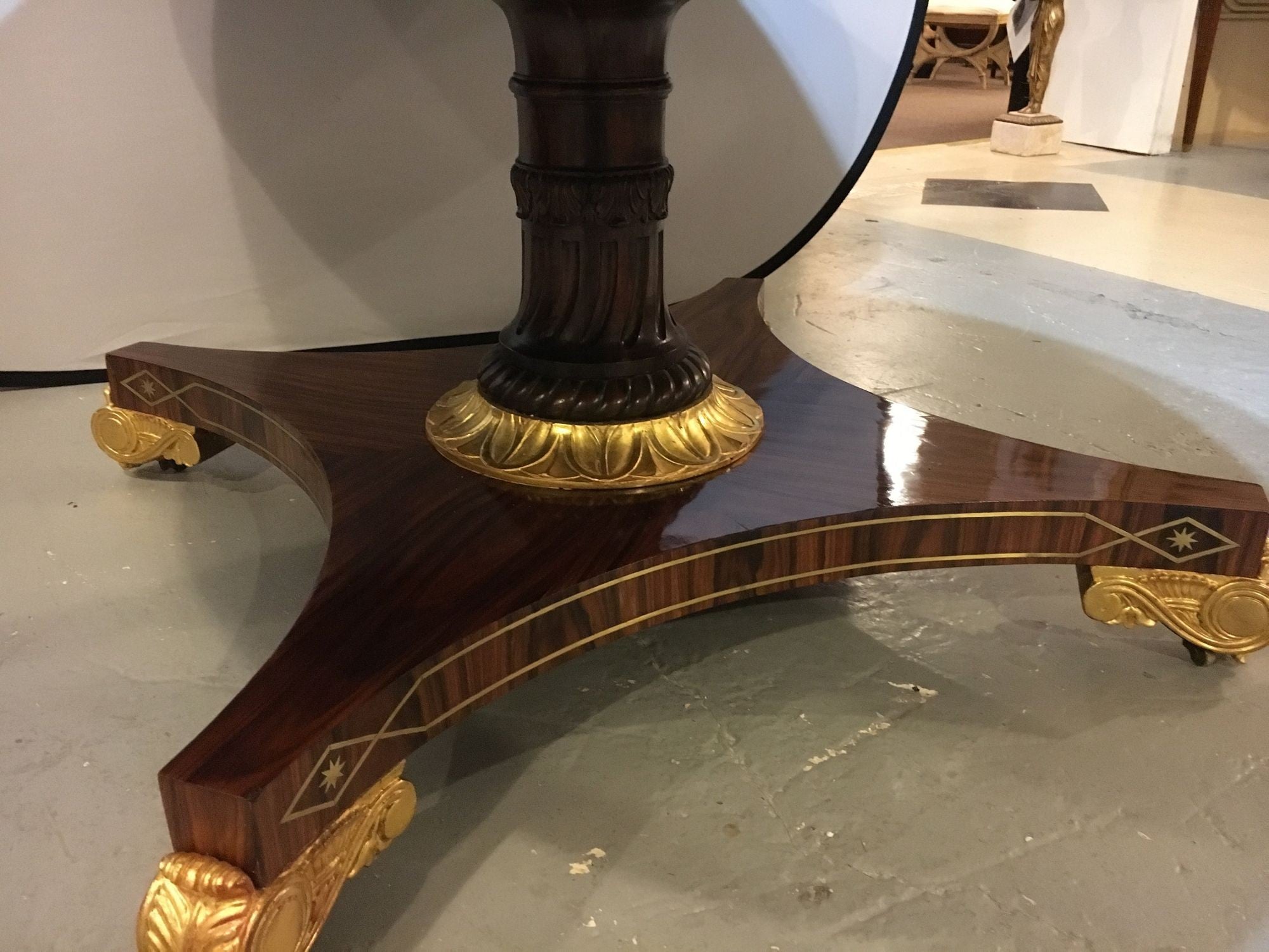 Late 19th-Early 20th Century Russian Neoclassical Boule Inlaid Centre Tilt Table