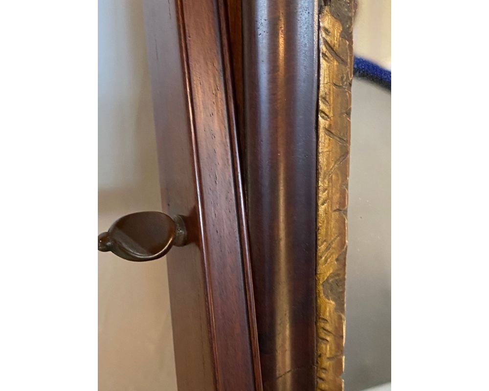 Queen Anne Dressing Glass with Pivoting Looking Glass, English, 18th Century