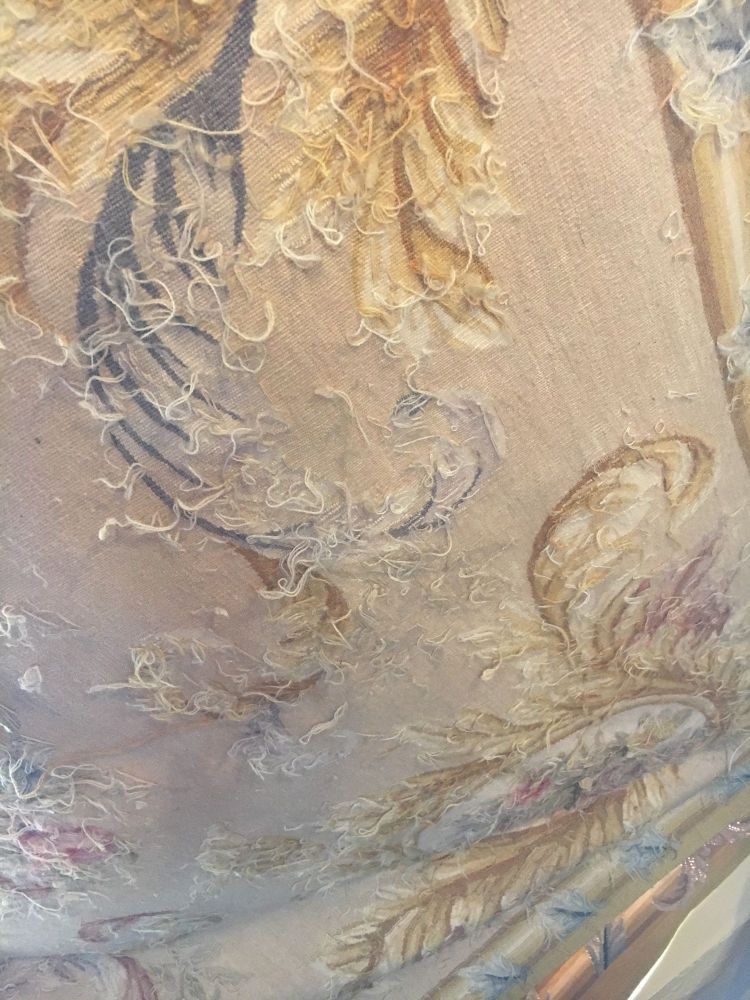 Fine and Very Decorative Aubusson Carpet or Throw