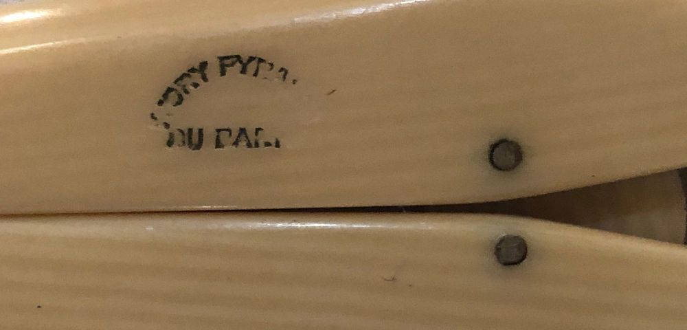 Early Antique Collection of Eight Bone Glove Stretchers Made in France