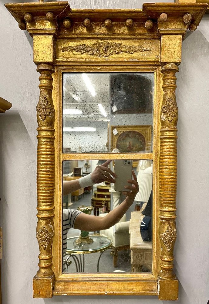 19th Century Empire Style Wall or Table Mirror