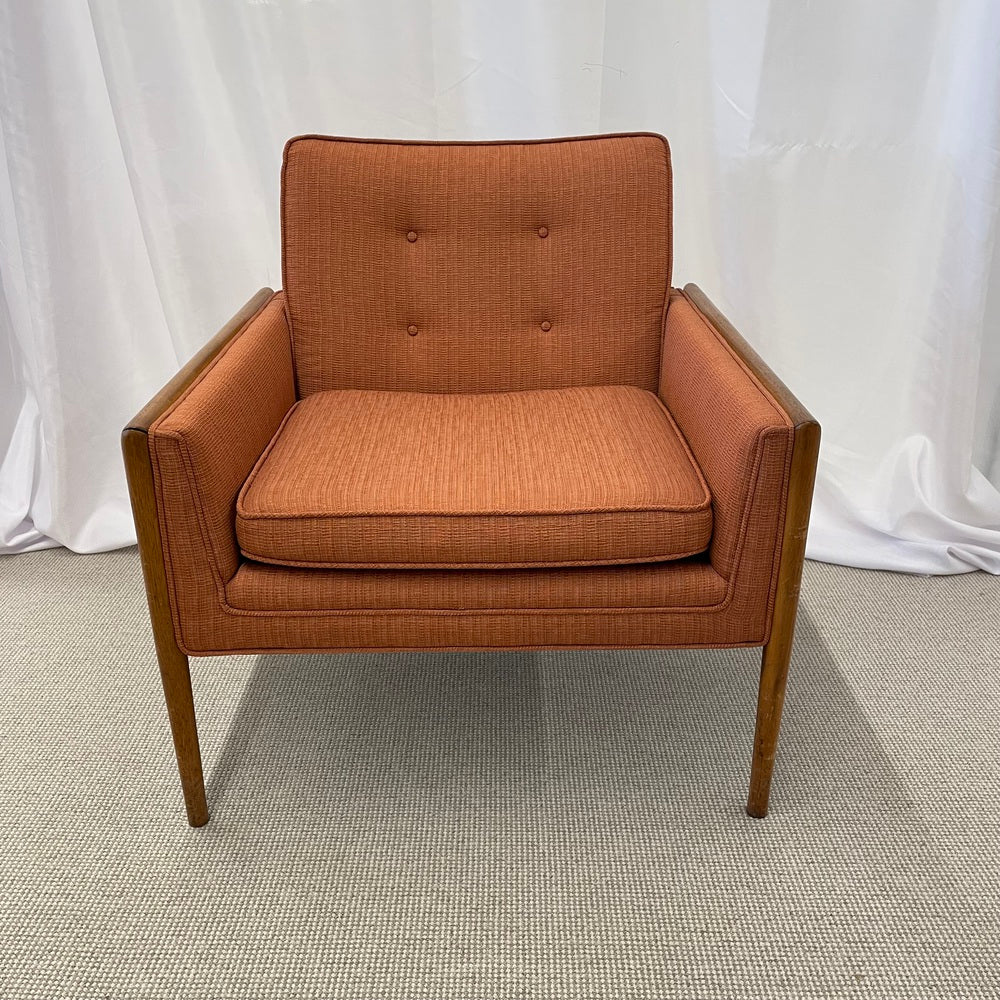 Pair of Mid-Century Modern Lounge Chairs, American, Walnut, 1960s