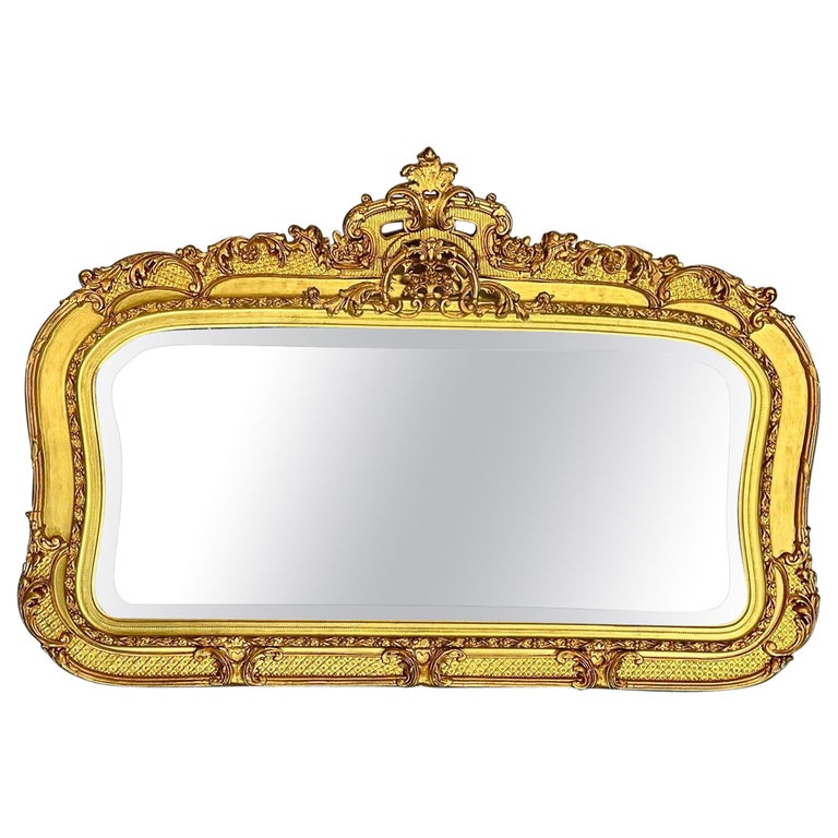19th/ 20th Century Giltwood Wall / Console / Pier Mirror, Rectangular