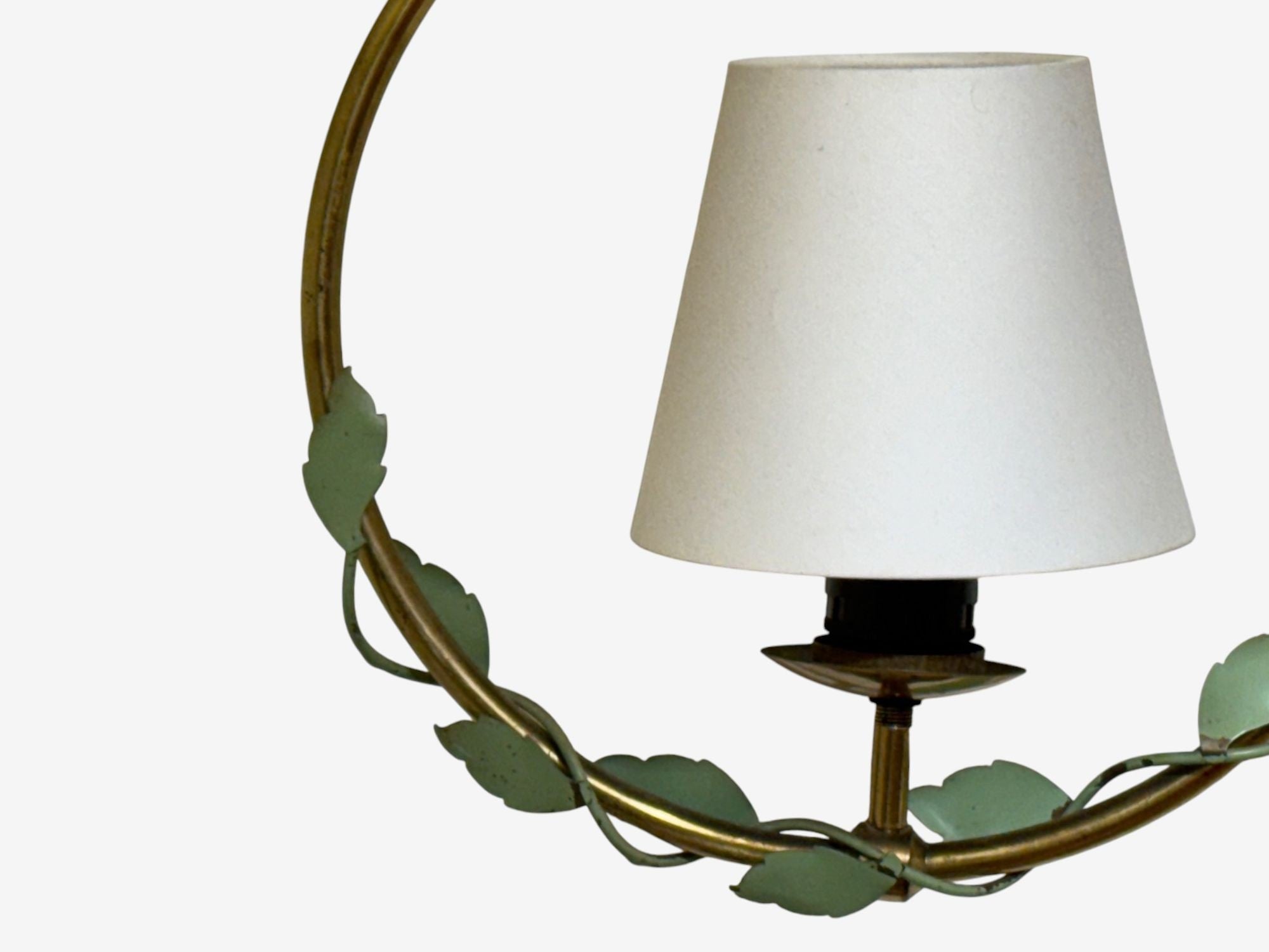 Nybro Armaturfabrik, Swedish Modern, Brass, Metal, Pendant Light, Sweden, 1950s