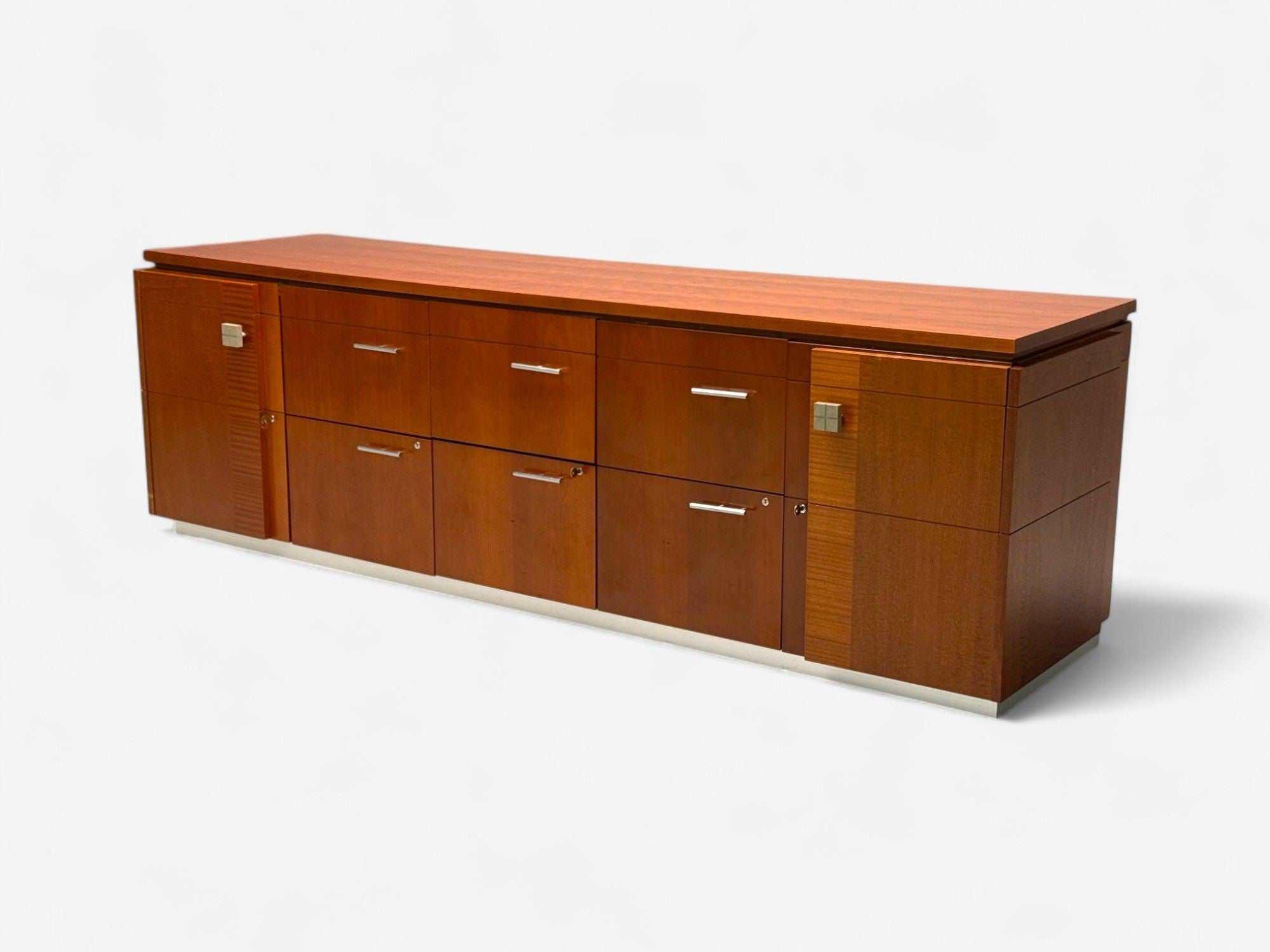 Steelcase, Cherrywood, Steel, Sideboard, USA, 2000s