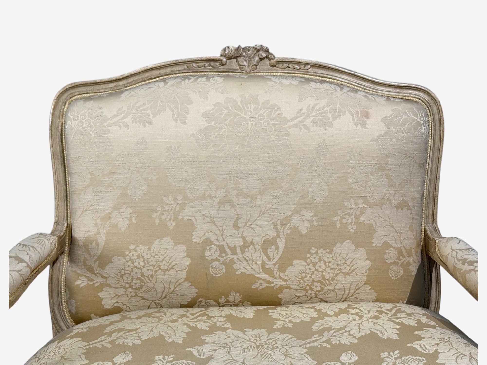 Maison Jansen, Louis XVI Armchairs, Giltwood, Fabric, France, 20th c.