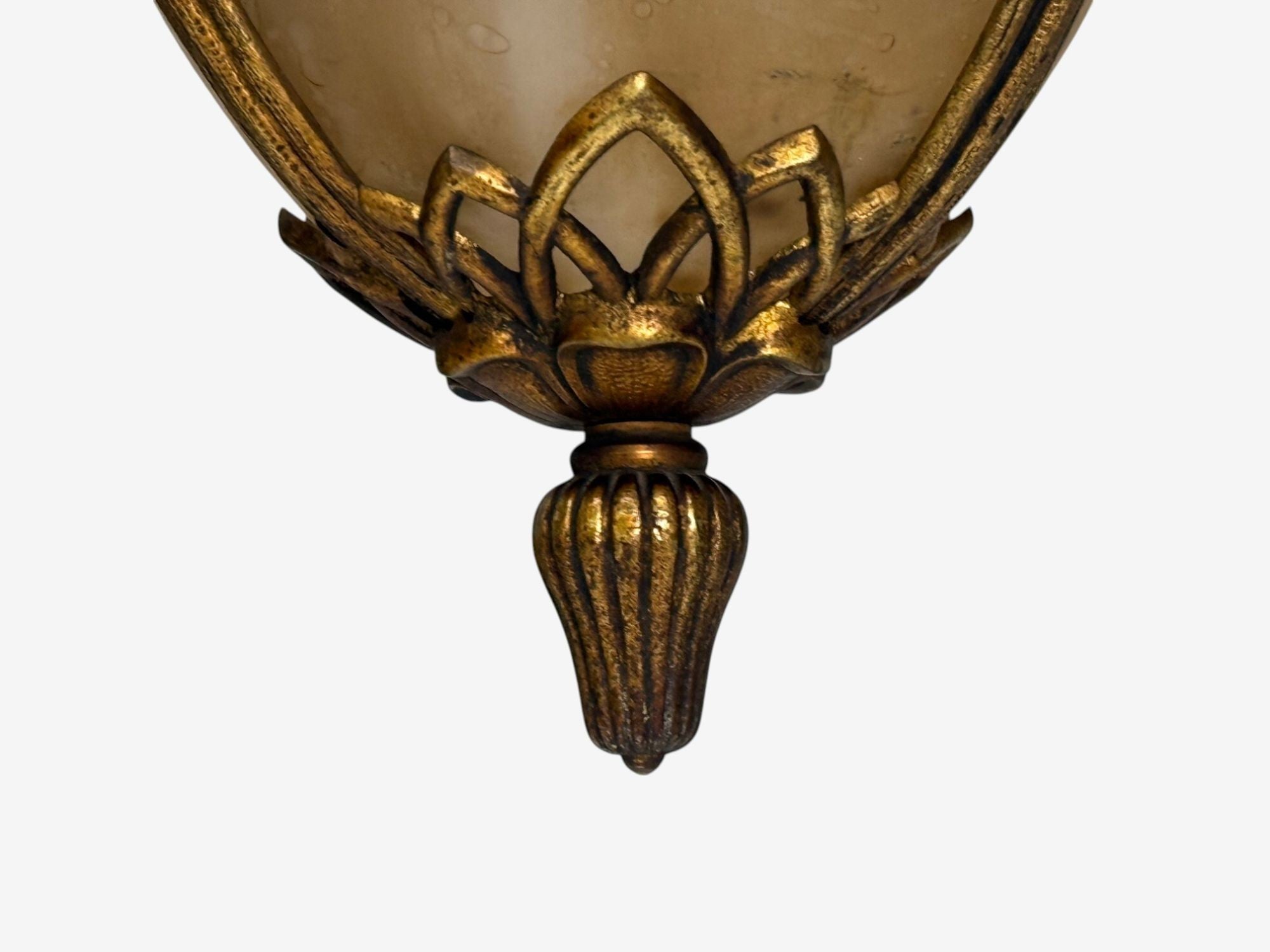 Muller Frères, French Art Deco, Bronze, Glass, Chandelier, France, 1920s
