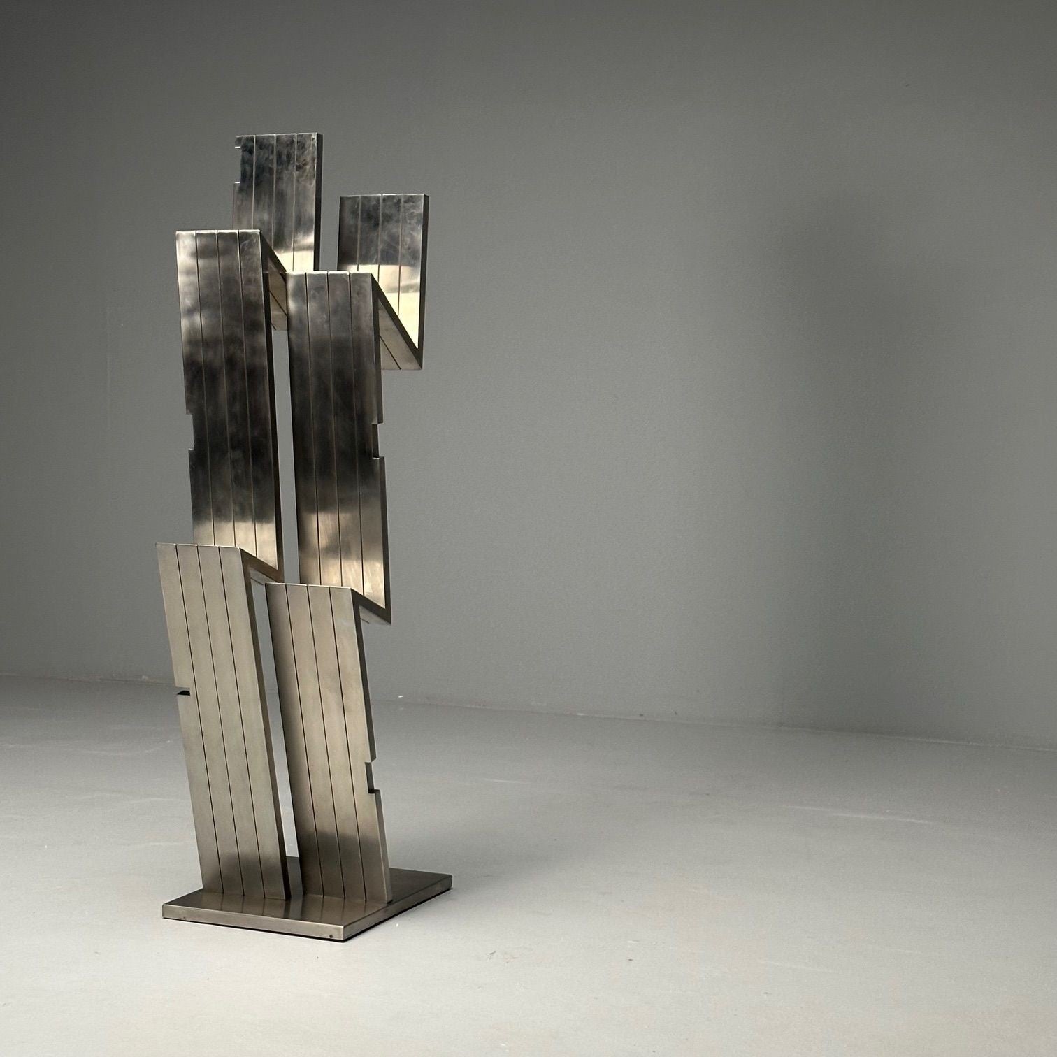 Salvatore Messina, Italian Mid-Century Modern, Abstract Sculpture, Steel, 1970s