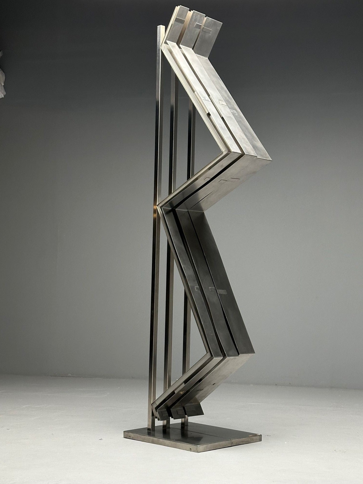 Salvatore Messina, Italian Mid-Century Modern, Abstract Sculpture, Steel, 1970s
