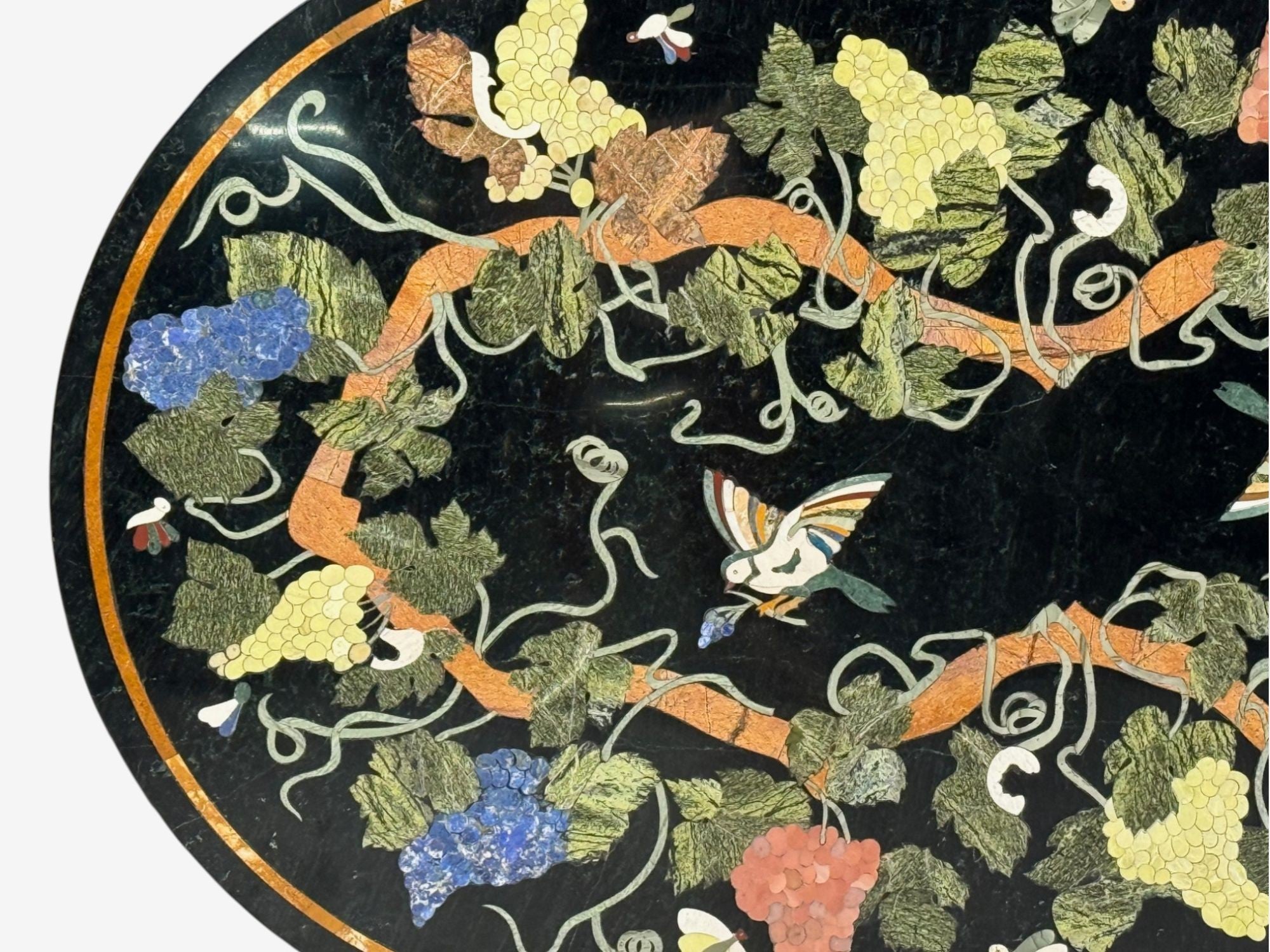 Pietra Dura, Inlaid Marble, Italian Center Table Top, Italy, 1920s