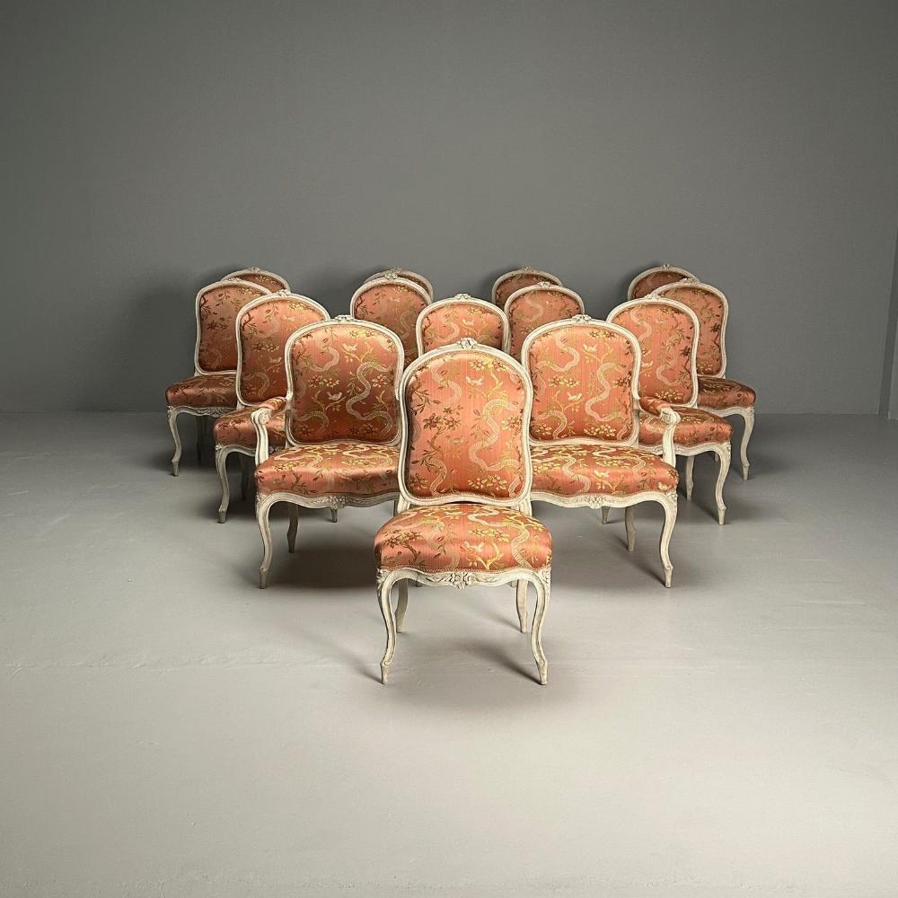 Jean Baptist Cresson, Louis XV, 14 Dining Chairs, France, 18th C., Christies