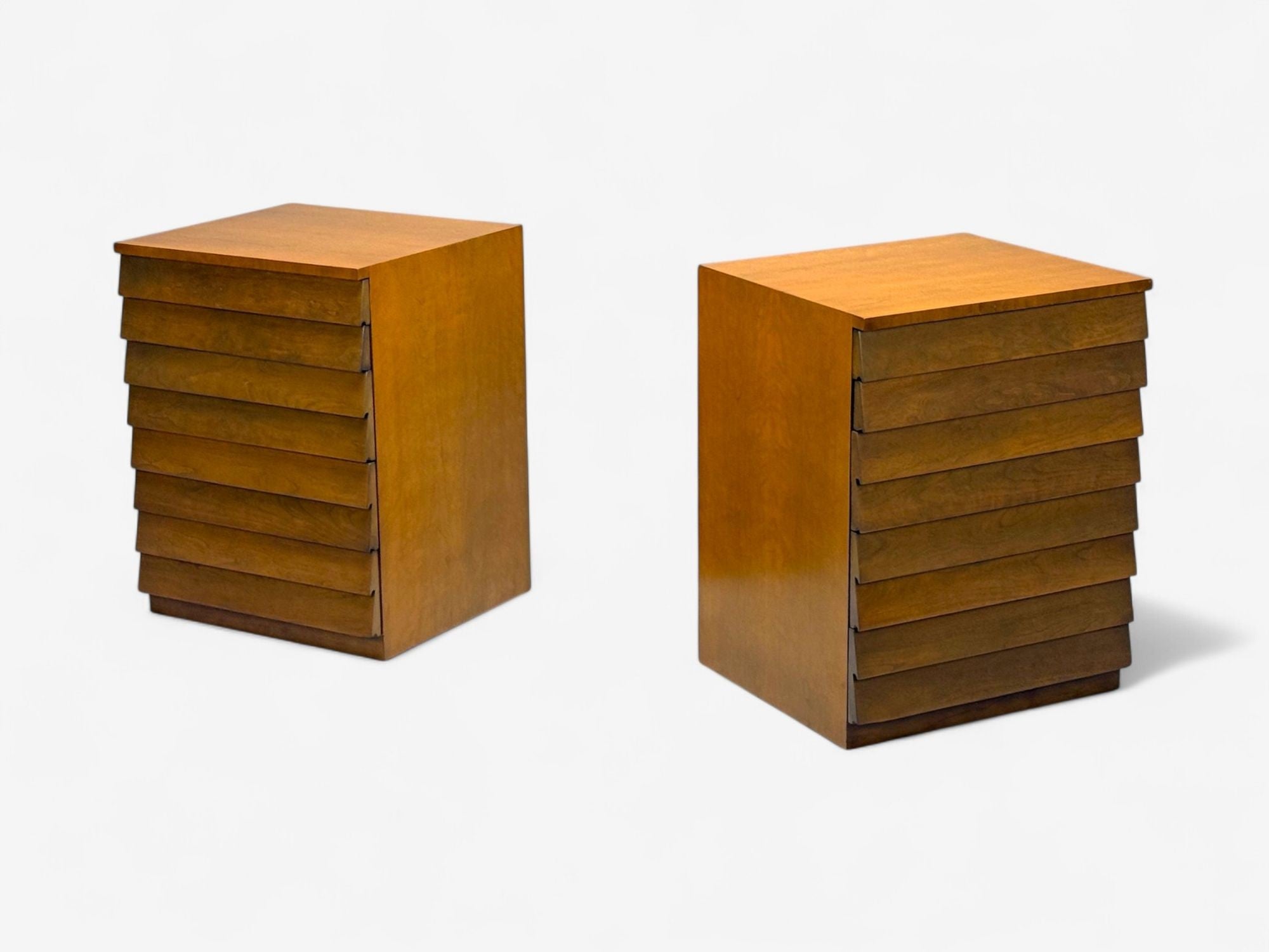 T.H. Robsjohn-Gibbings, American Modern, Maple, Nightstands, USA, 1960s