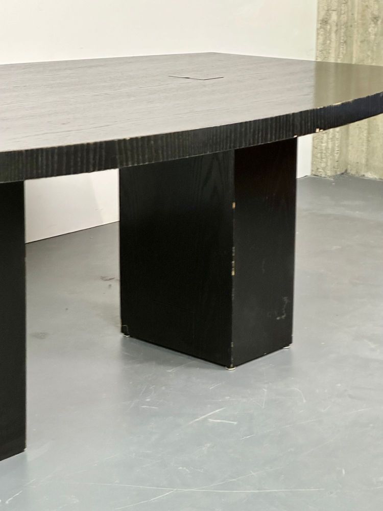 Mid-Century Modern Large Writing Table / Executive Desk, Pace, Ebony,