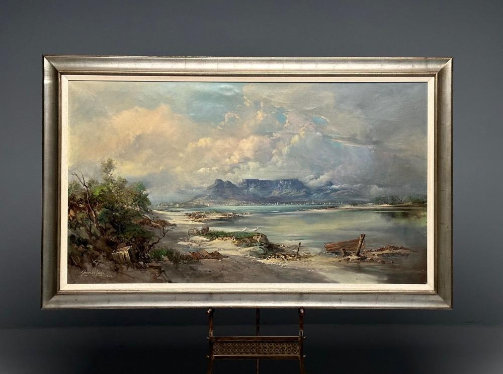 Gabriel Cornelis de Jongh, Oil on Canvas, Mountain Landscape, Signed and Dated