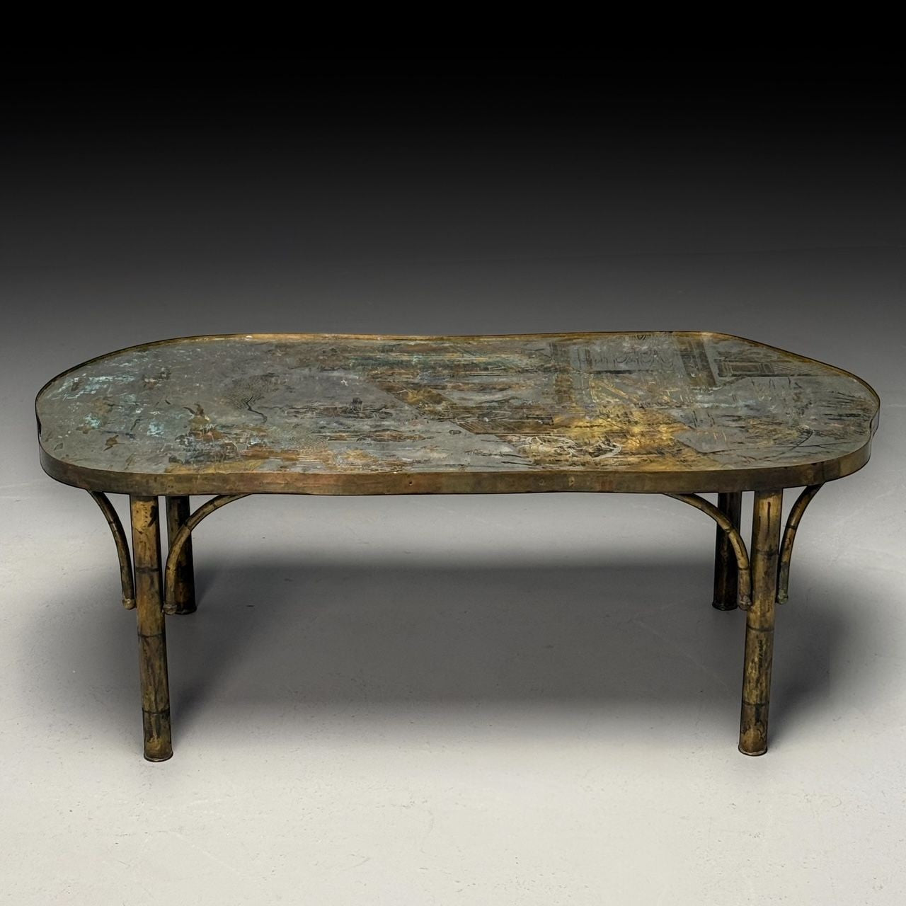 Philip and Kelvin LaVerne, Mid-Century Modern, Chan 140 Coffee Table, Bronze