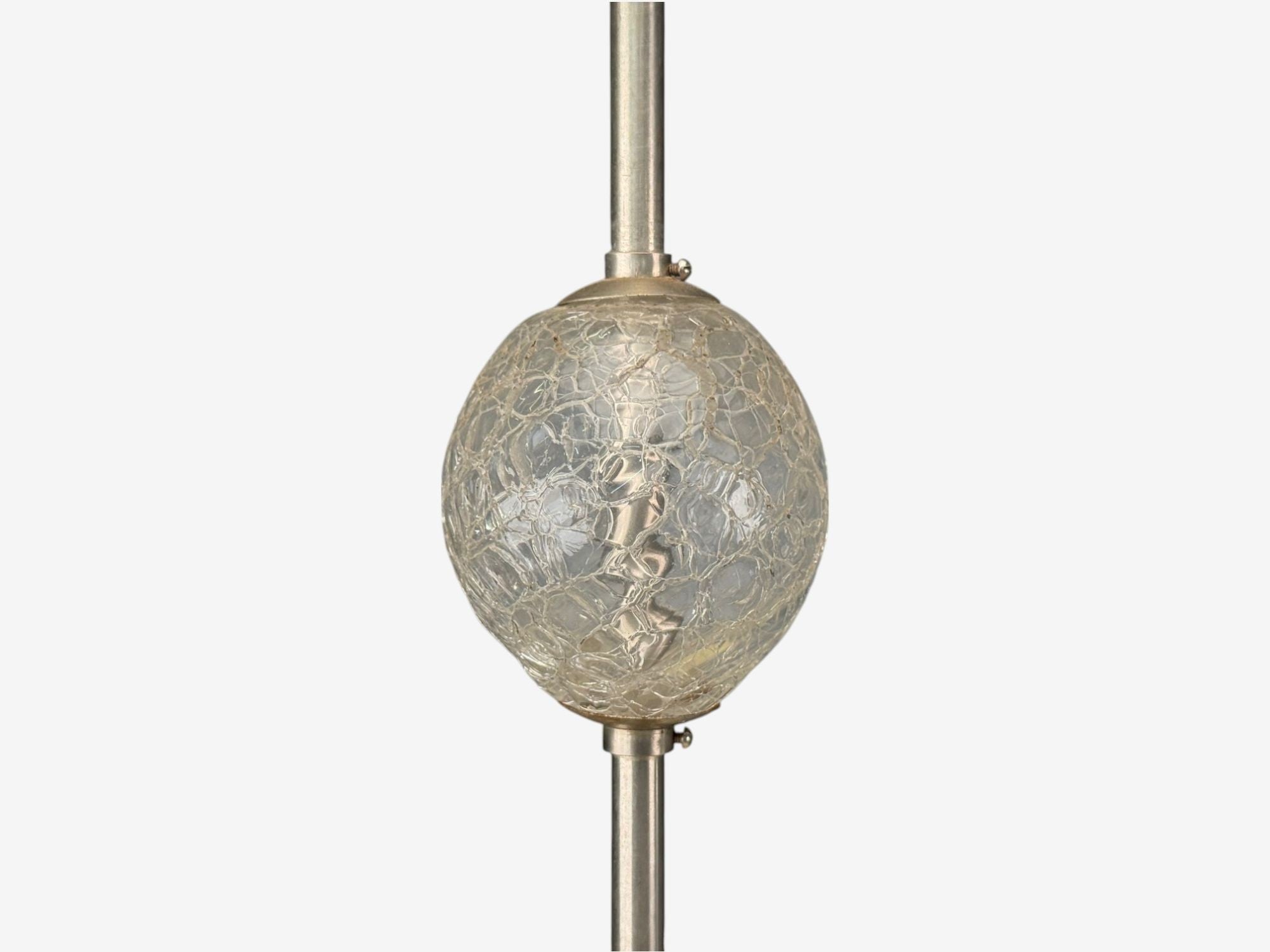 Swedish Modern, Glass, Metal, Pendant Light, Sweden, 1940s