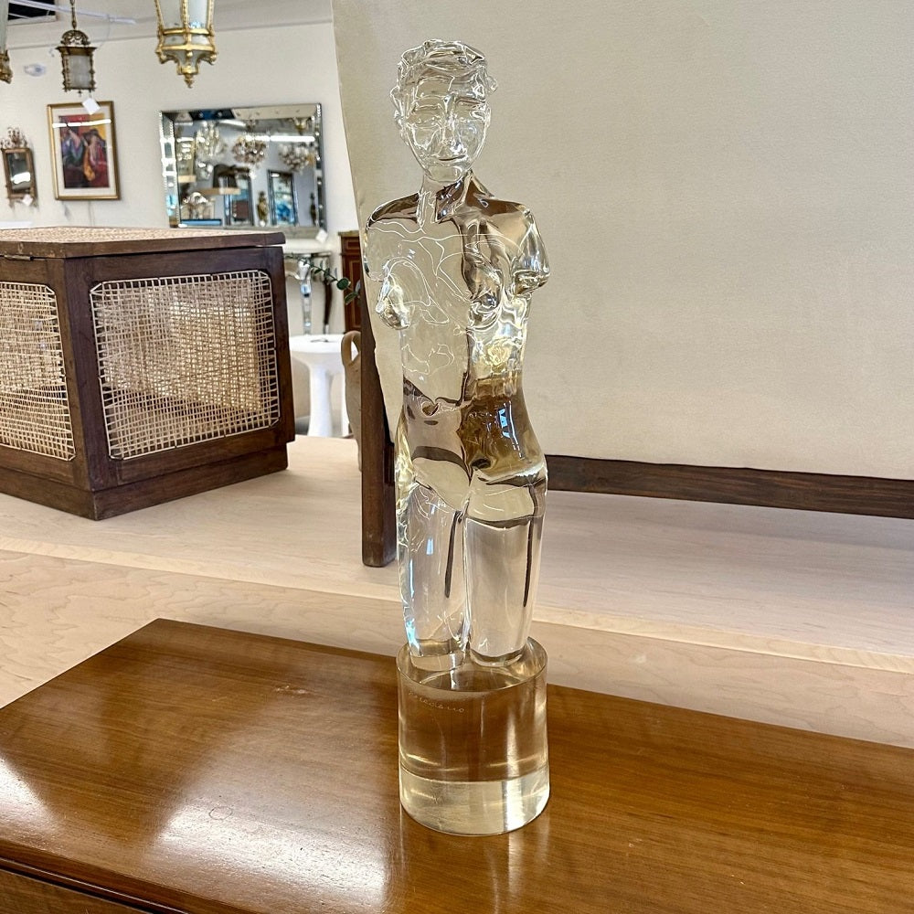 'Venus De Milo' Nude Murano Glass Sculpture / Statue, Italian Mid-Century Modern