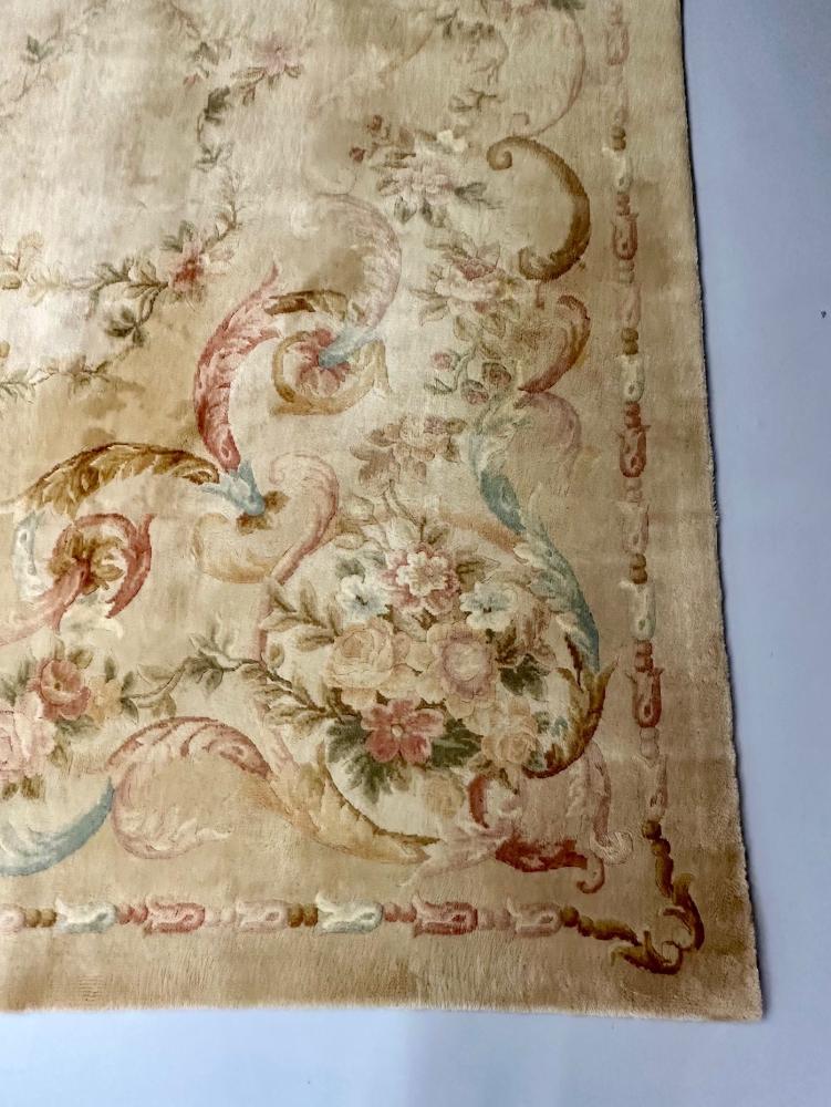 Palace Sized Indian Carpet having a French Design, 2000s, 12 by 18 Feet