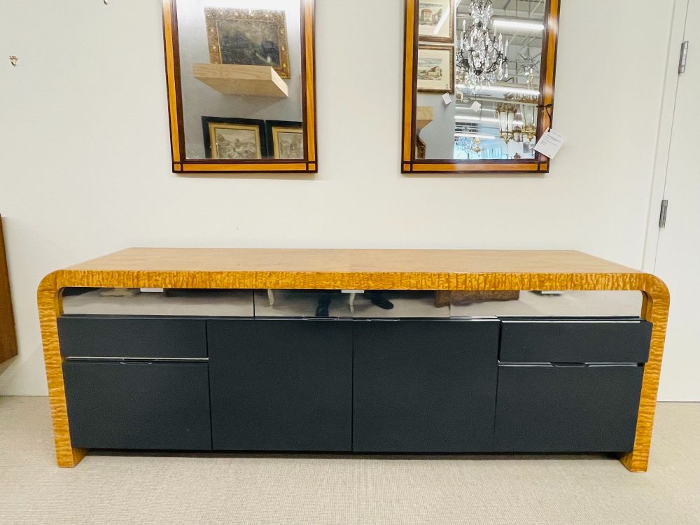 Mid-Century Modern Waterfall Sideboard / Dresser by Vladimir Kagan, Burlwood