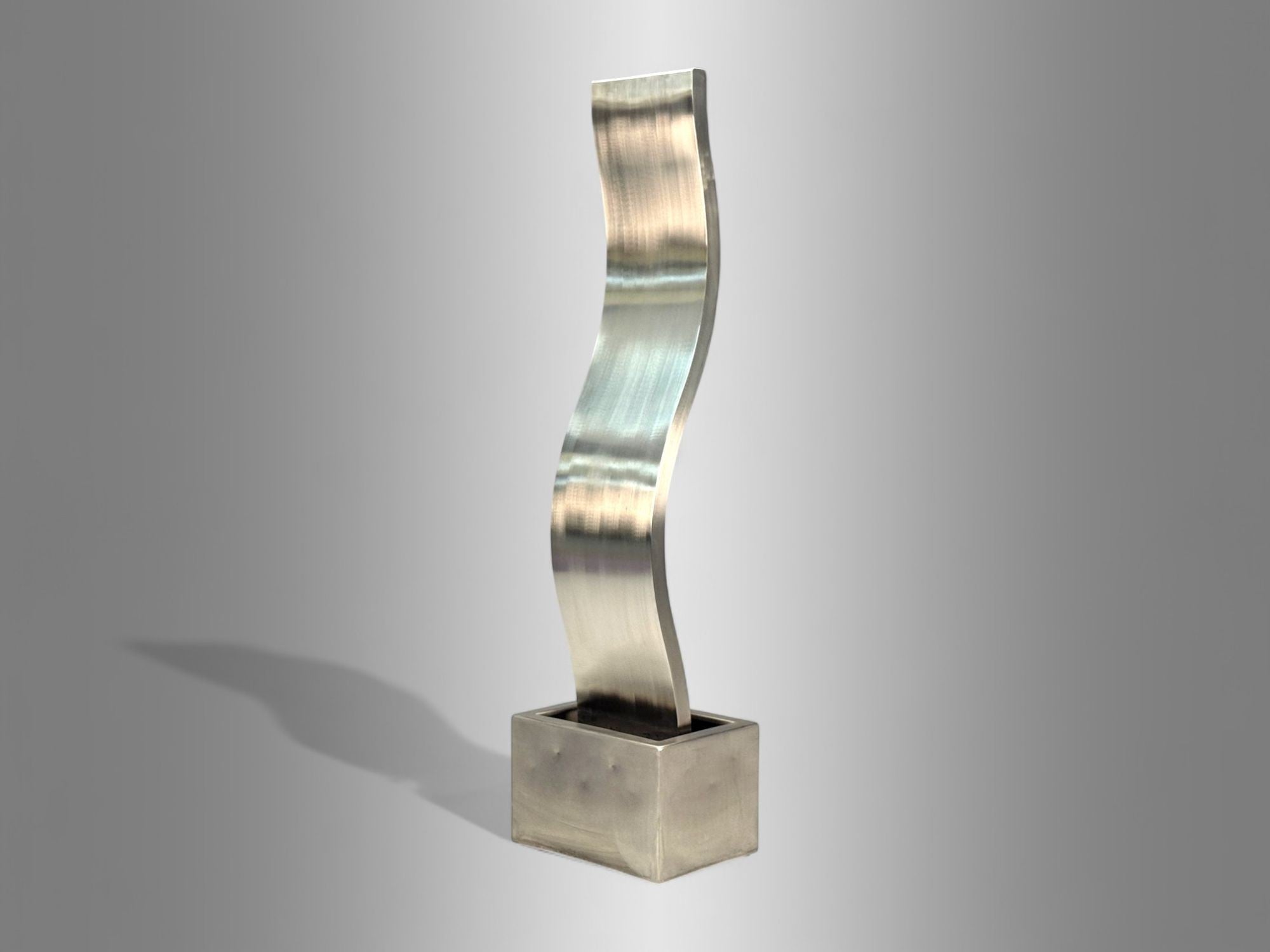 Archie Held, Contemporary, Stainless Steel, Monumental Water Sculpture, USA 2000