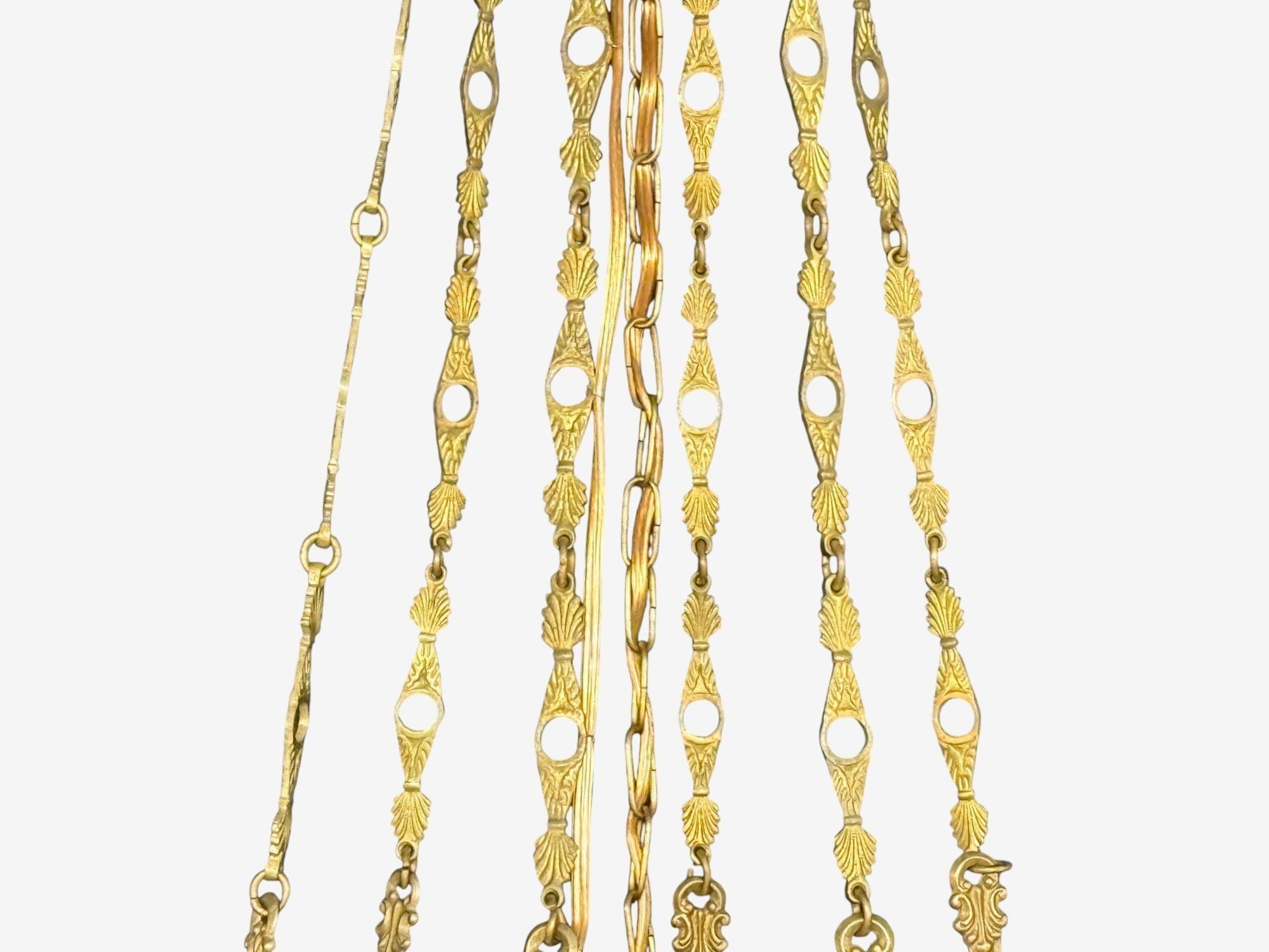 Neoclassical, Bronze, Crystal, Nine Light Chandelier, France, 19th c.