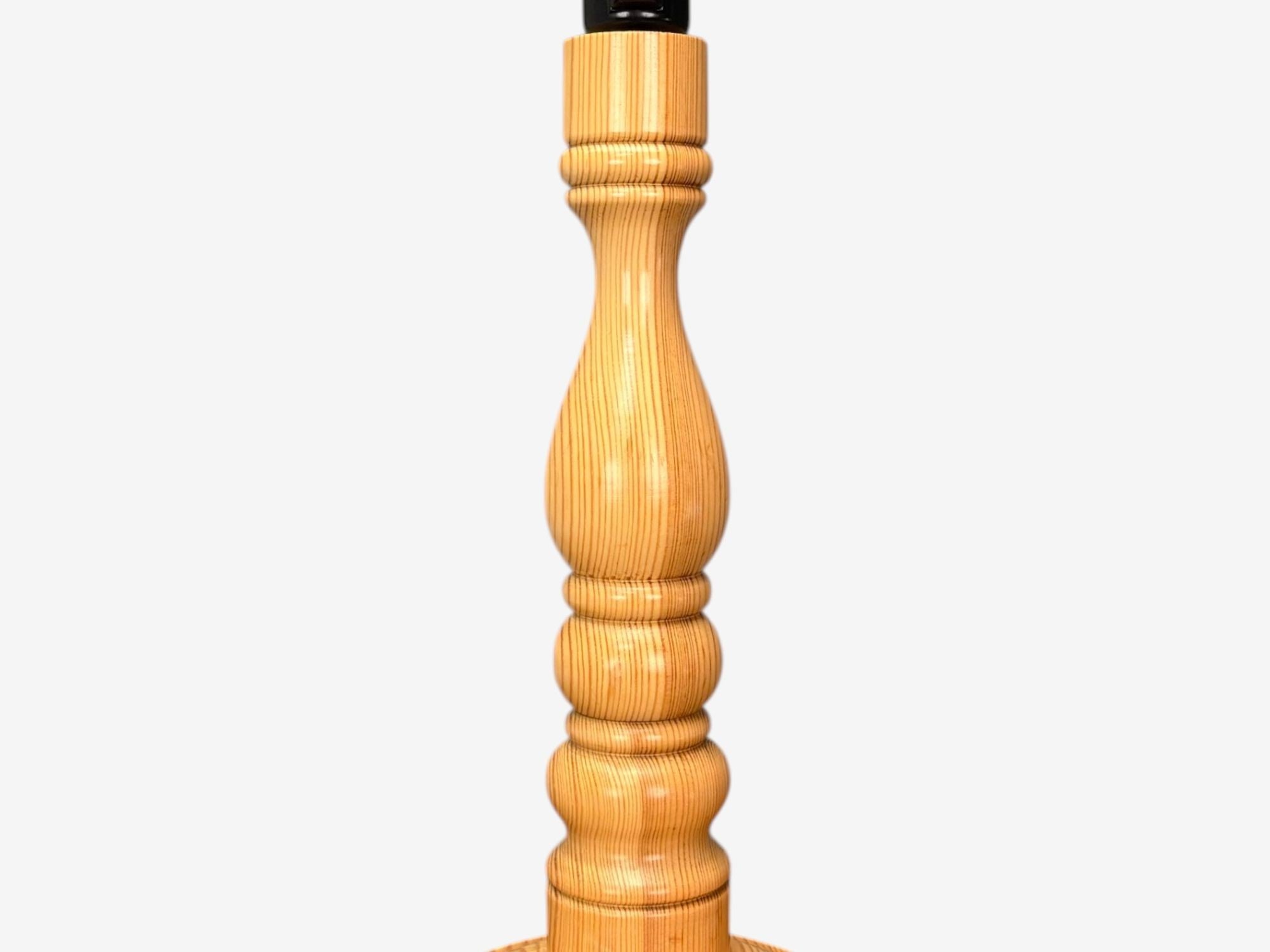Swedish Modern, Pine, Table Lamp, Sweden, 1960s