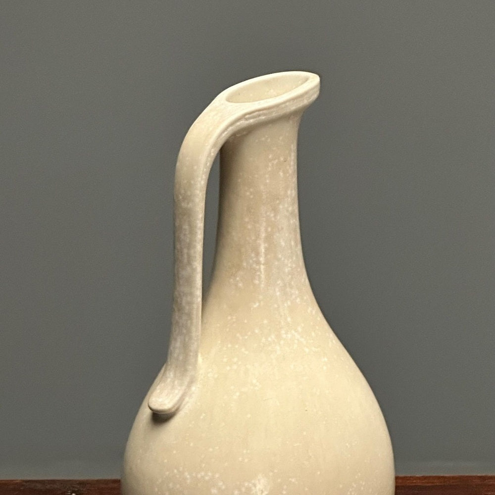 Gunnar Nylund, Swedish Mid-Century Modern, Ceramic Vase, Eggshell Glaze, 1940s