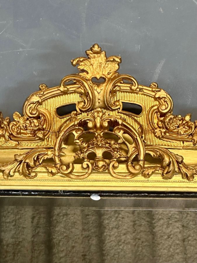 19th/ 20th Century Giltwood Wall / Console / Pier Mirror, Rectangular