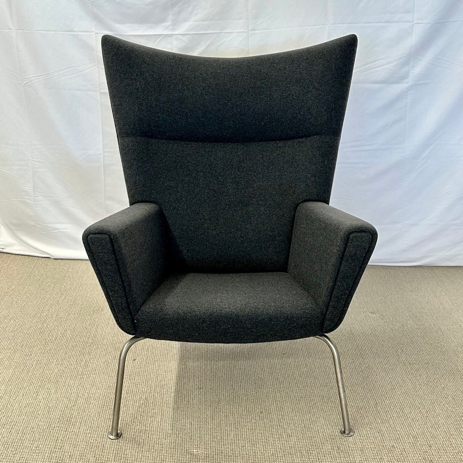 Mid-Century Modern Wing / Lounge Chair by Hans Wegner for Carl Hansen, Labeled