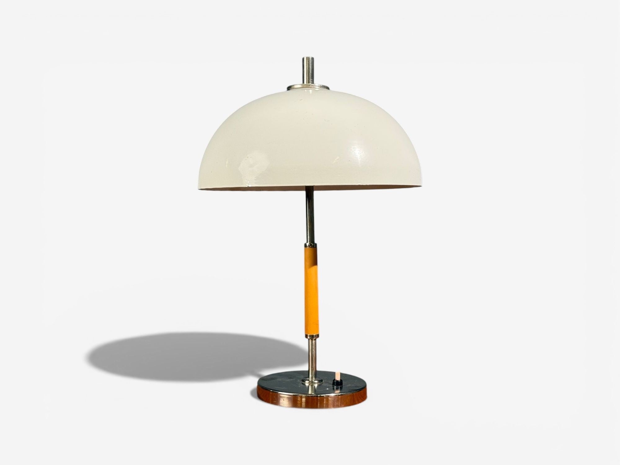 Swedish Art Deco, Table Lamp, Chrome, Plastic, Sweden, 1930s