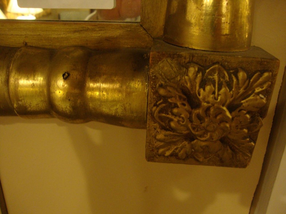 19th-20th Century Federal Style Crest Mirror