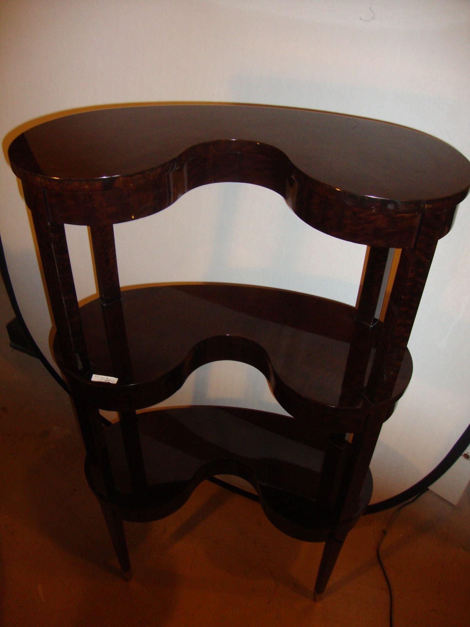 Jonathan Charles Kidney Shaped Three-Tier Etagere