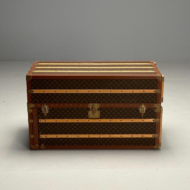 Louis Vuitton, Steamer Trunk, Monogram Canvas, Leather, Special Order