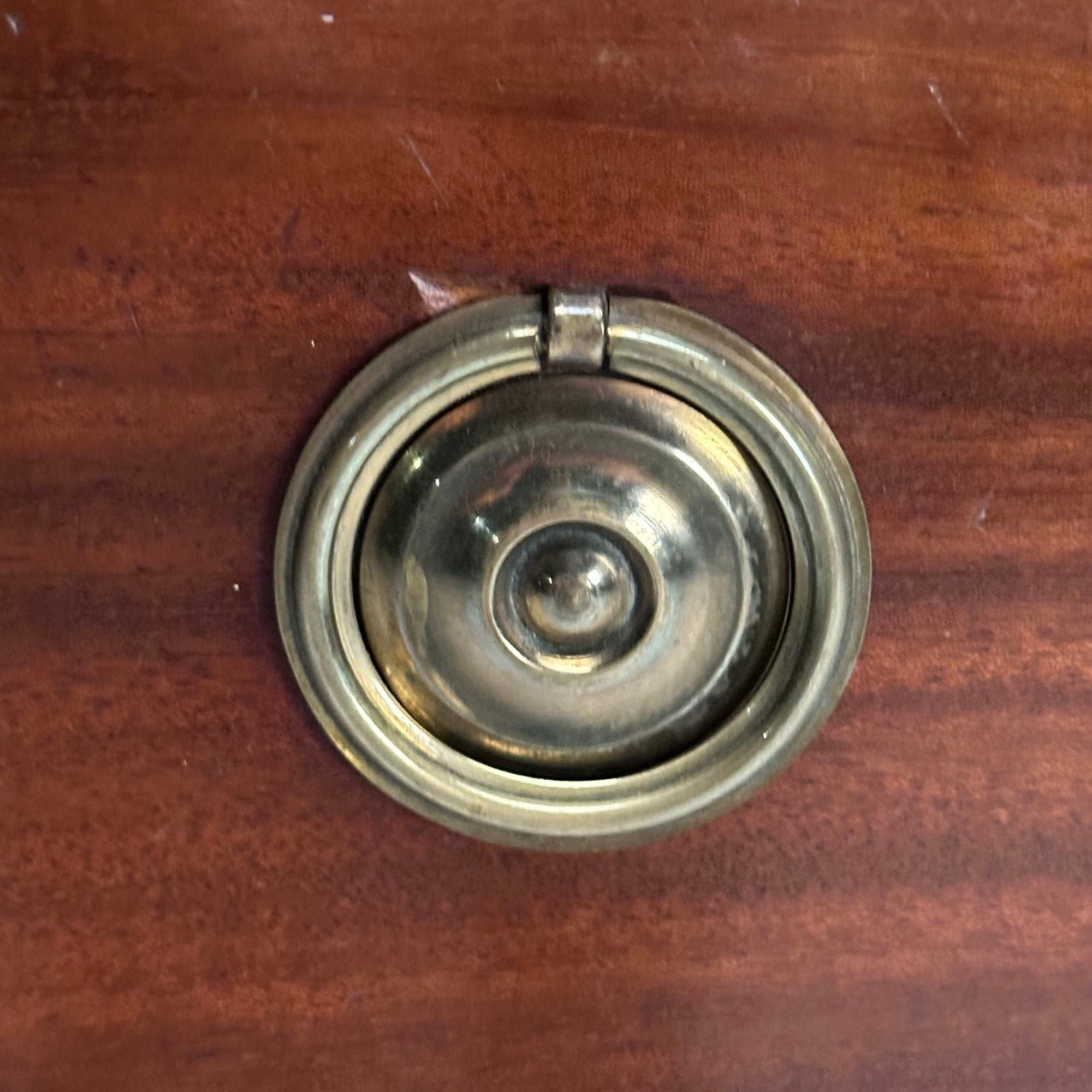 Gustavian, Louis XVI Style, Swedish Chest, Walnut, Brass, Marble, Sweden, 1960s