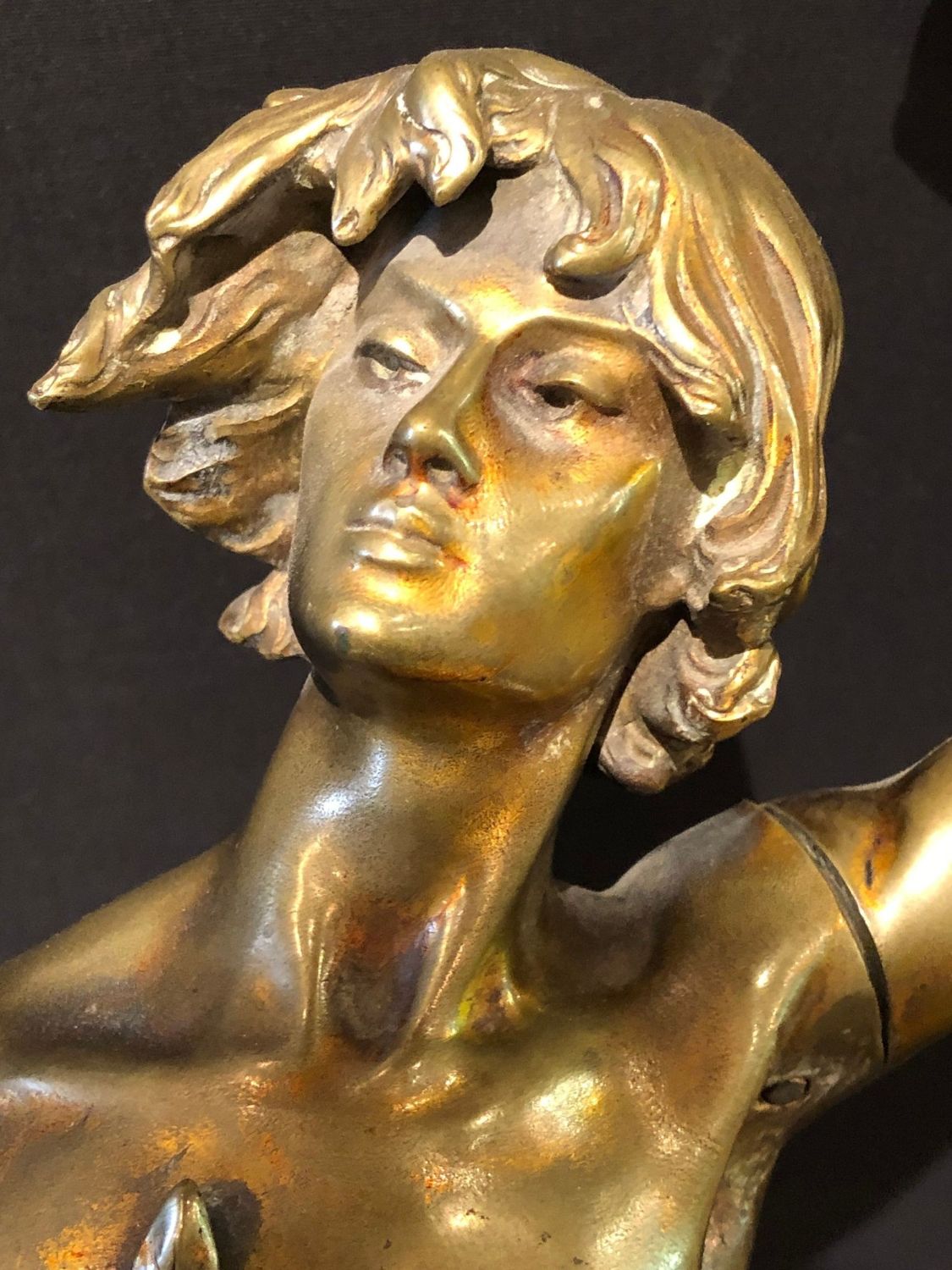 19th Century Antique Bronze by Joaquin Angles Listed "Premier Triomphe"