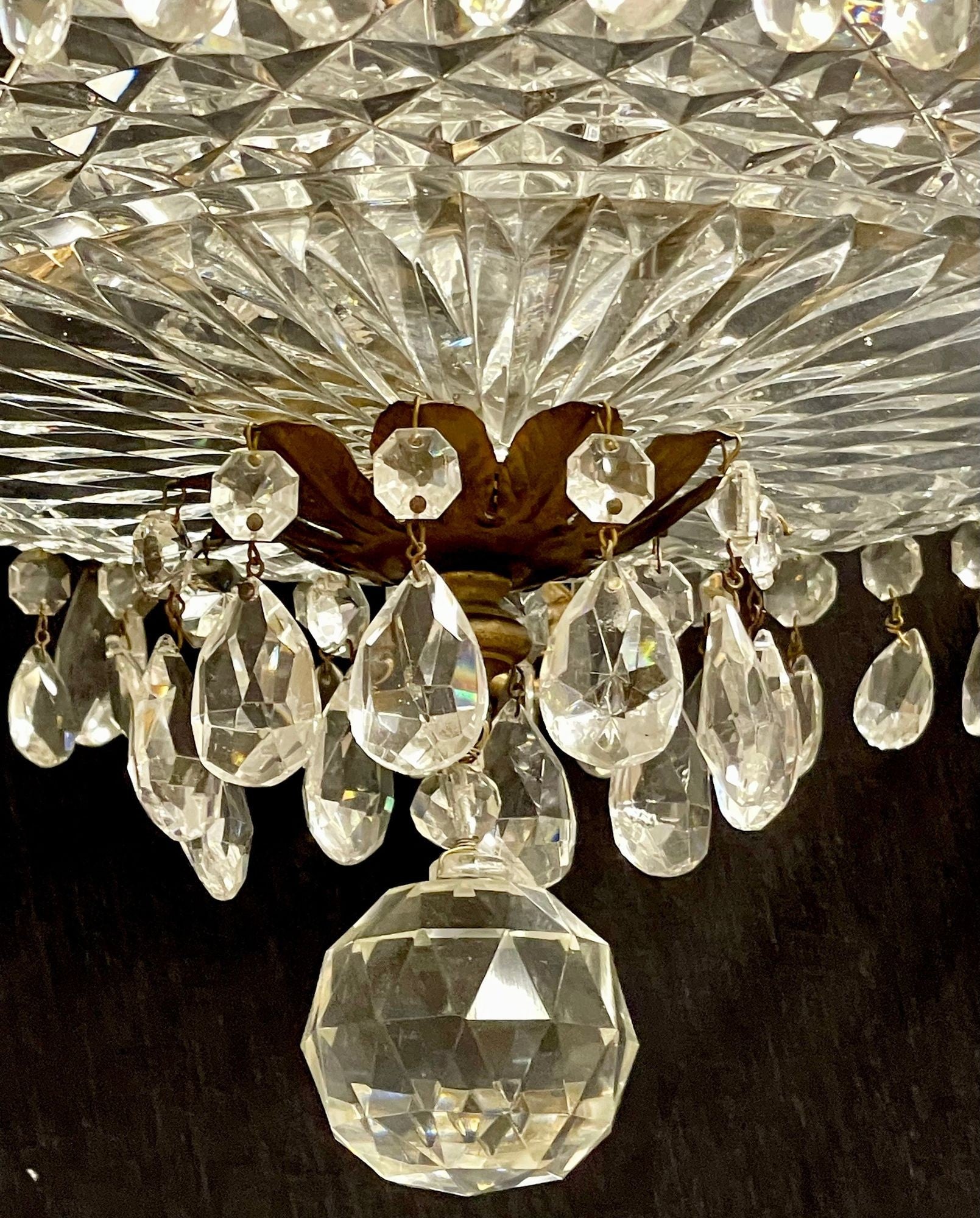 Neoclassical, Dore Bronze, Crystal, Ten Arm Chandelier, Europe, 19th C.