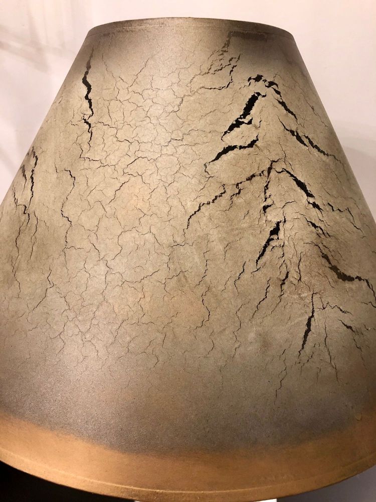 Porcelain Crackle Glaze Table Lamps Chinese Inspired Pair with Custom Shades