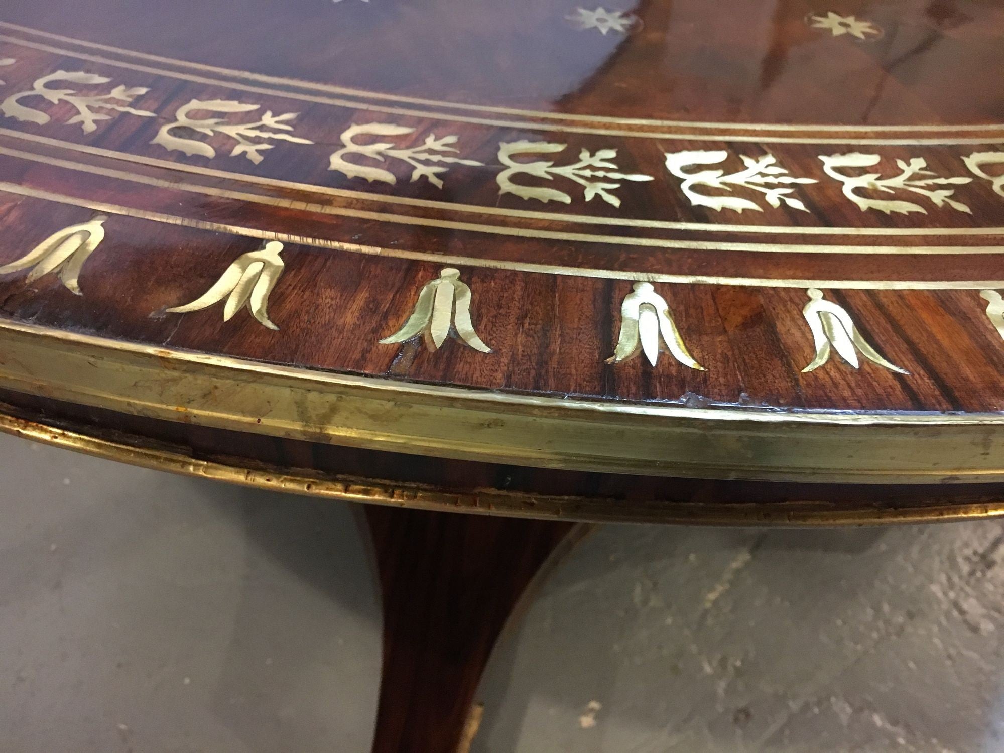 Late 19th-Early 20th Century Russian Neoclassical Boule Inlaid Centre Tilt Table