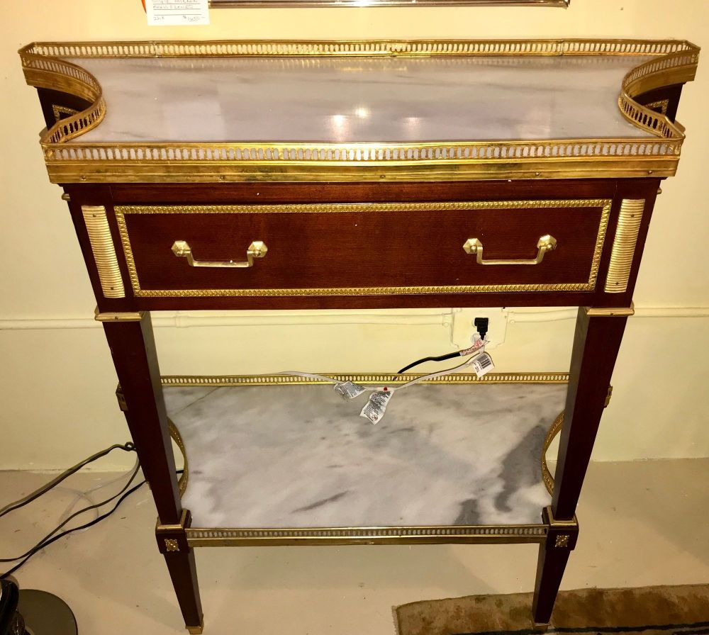 Russian Neoclassical Style Console/Server or Commode with Marble Top
