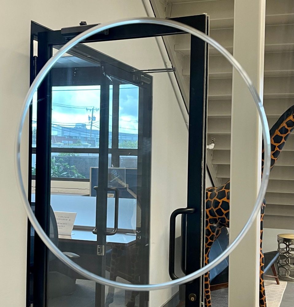 Pair of Square Maccasar Faux Art Deco Style Wall / Console Mirror