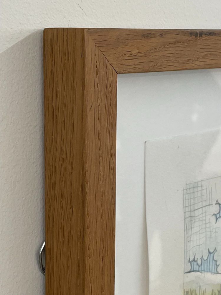 Graphite and Watercolor on Canvas by Danish Artist Peter Land