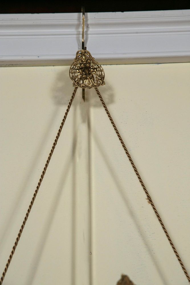 Pair 19th C Mirror Oval Sconces Giltwood Design With Two Candle On Each Mirror