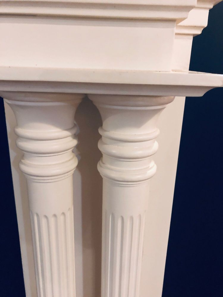 Monumental Hand Carved Neoclassical Fire Place Surrounds