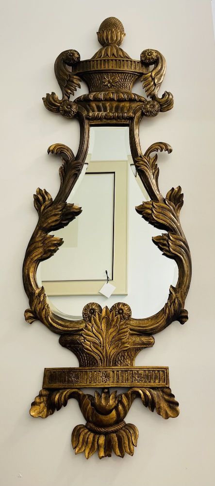Pair of Giltwood Mirrors, Wall, Console or Pier Mirrors, Italian, 1960s