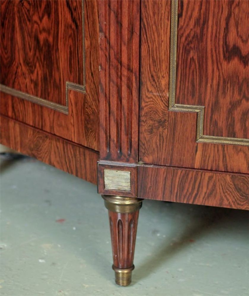 Custom-Made Maison Jansen Rosewood Breakfront Bookcase