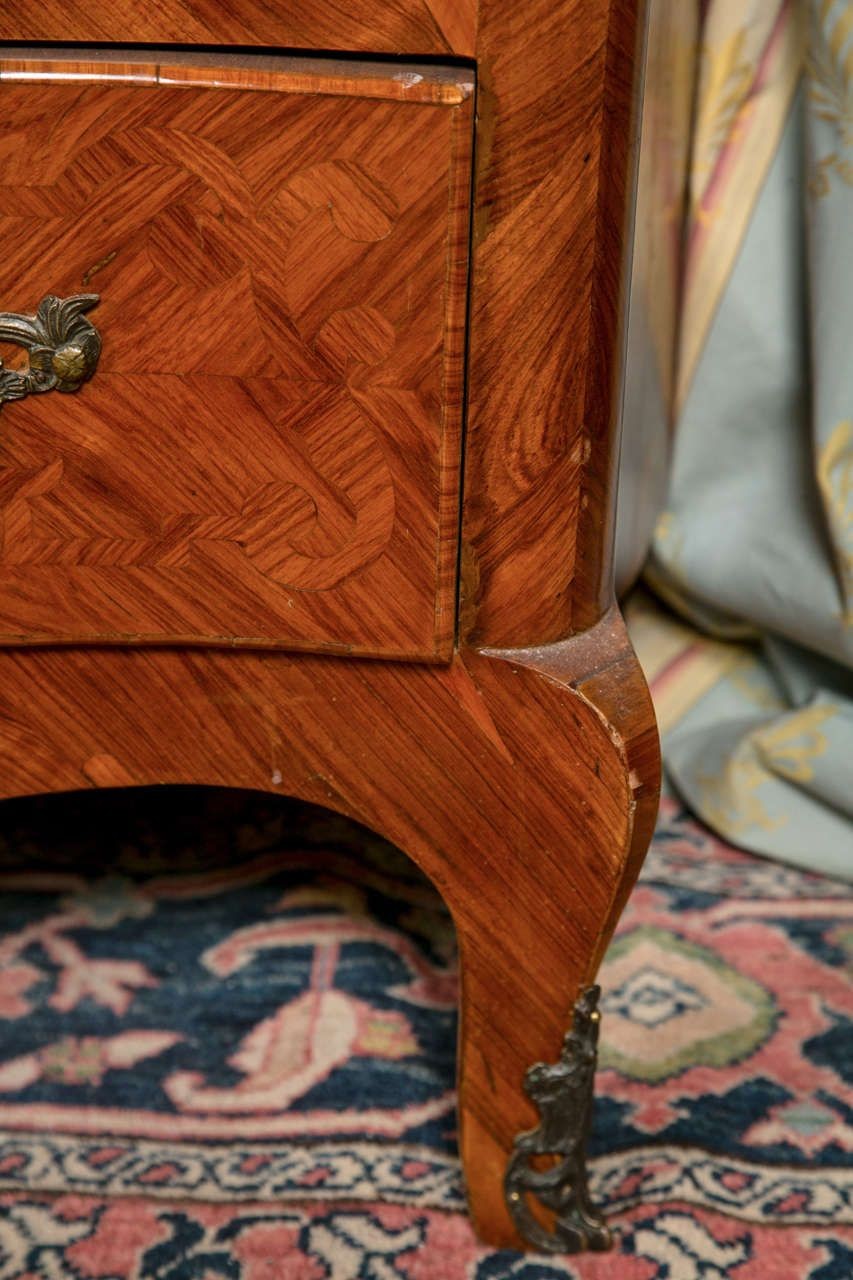 French Louis XV Style Tulipwood Commode