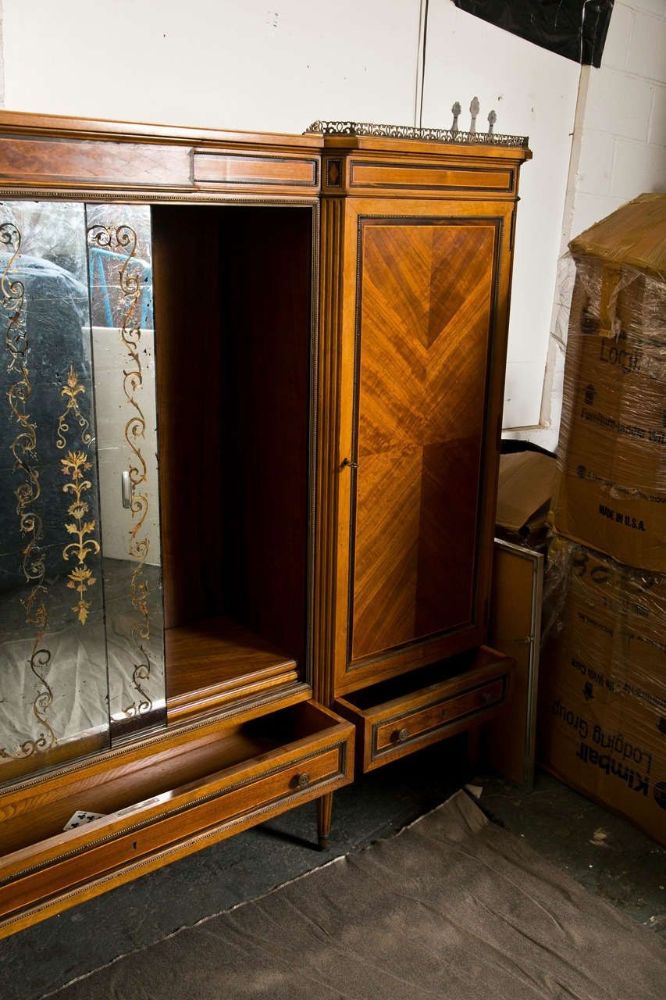 French Directoire Style Wardrobe Cabinet or Armoire by Jansen