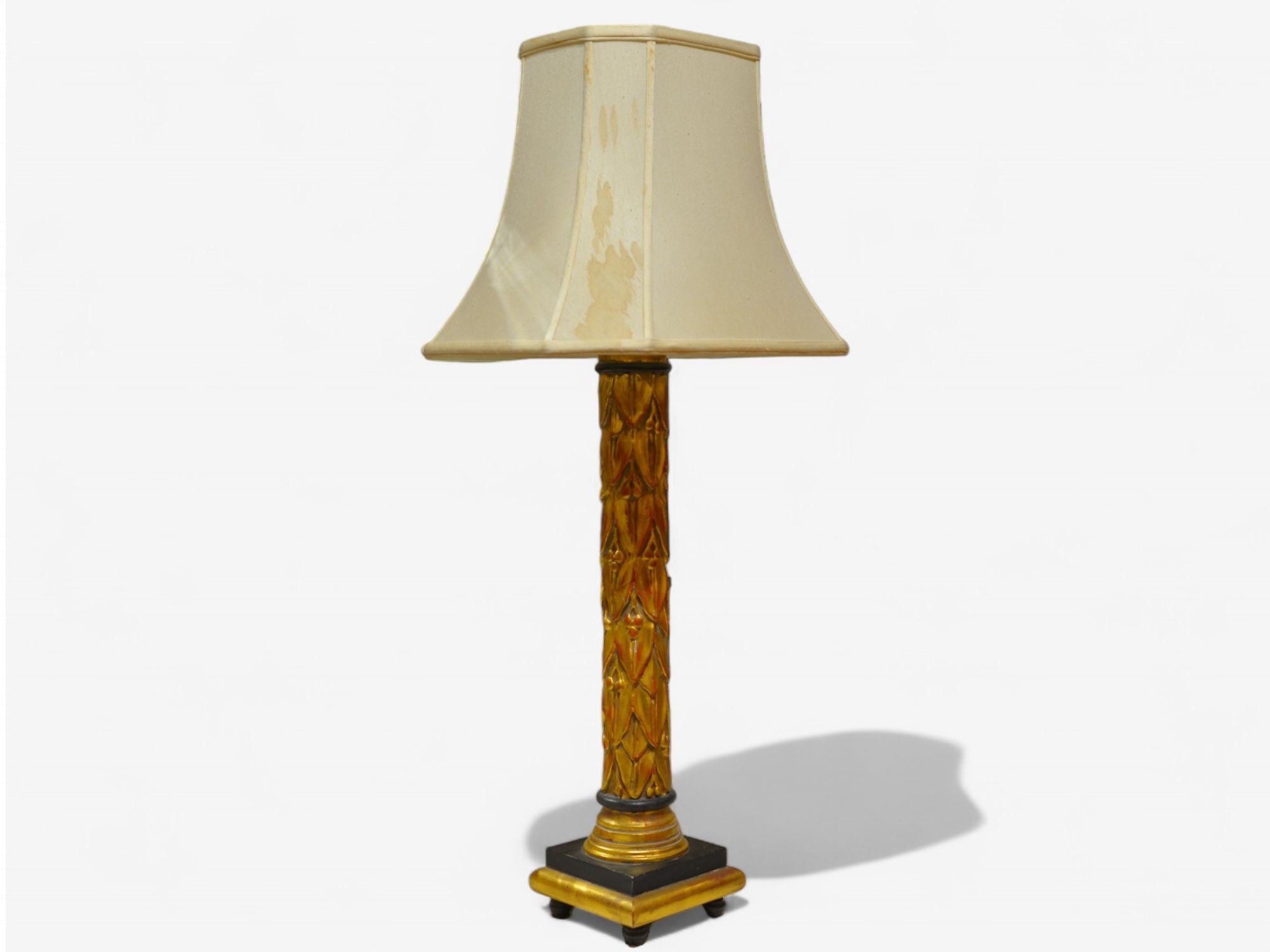 Maison Jansen, Hollywood Regency, Giltwood, Table Lamps, France, 1950s