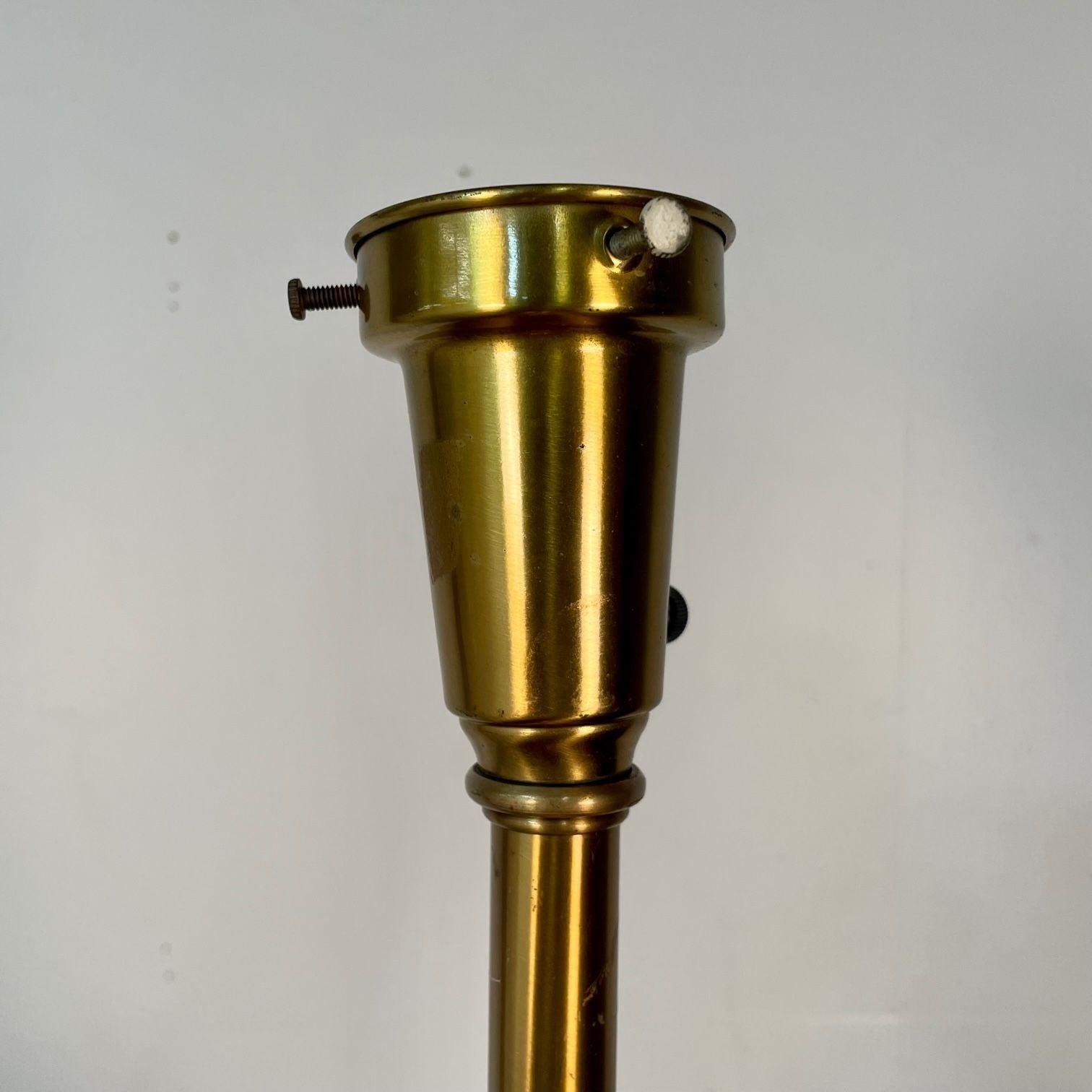 Single Hollywood Regency Style Brass Table / Desk Lamp