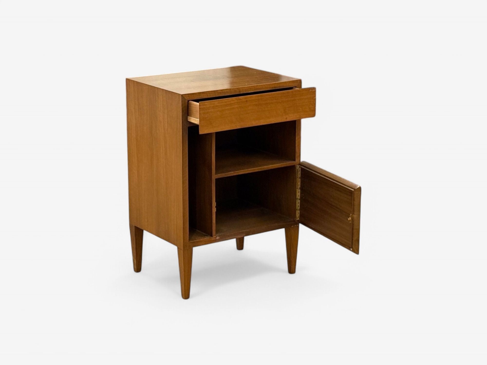Gio Ponti, Singer & Sons, Mid-Century Modern, Rare Sculptural Nightstands, 1950s